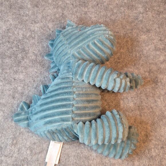 Carters Dinosaur Baby T-Rex Plush Teal Green Corduroy 8.5" Stuffed Animal Toy - Picture 8 of 11